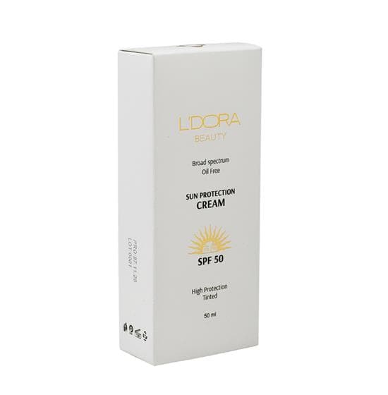 کرم ضدآفتاب رنگی و فاقد چربی SPF50 لدورا