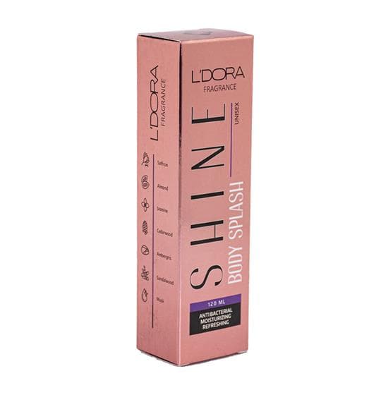 اسپری خوشبوکننده بدن مدل Shine لدورا فرگرنس 120 میلی لیتر