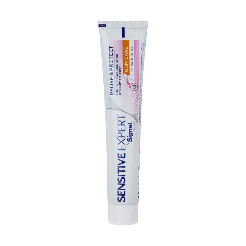 خمیر دندان ضد حساسیت سیگنال مدل Gum Care حجم 100 میلی لیتر