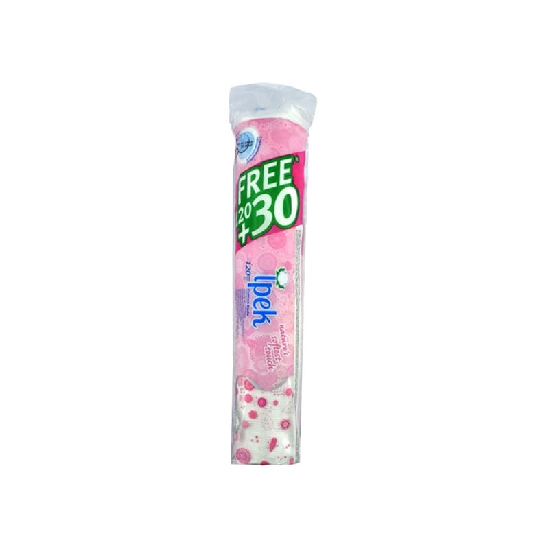پد پاک کننده آرایش ایپک مدل Cotton بسته 150 عددی سایز 50 در 50
