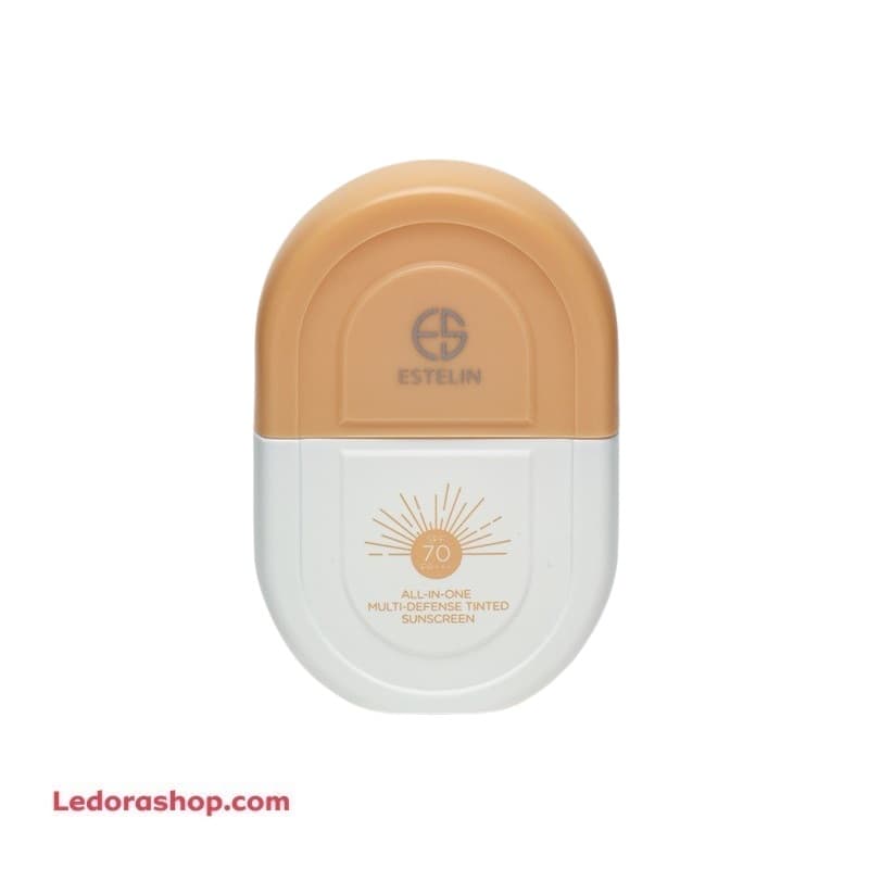 کرم ضد آفتاب استلین رنگی و فاقد چربی SPF70 فوق سبک و آبرسان، مناسب انواع پوست حجم 50 گرم
